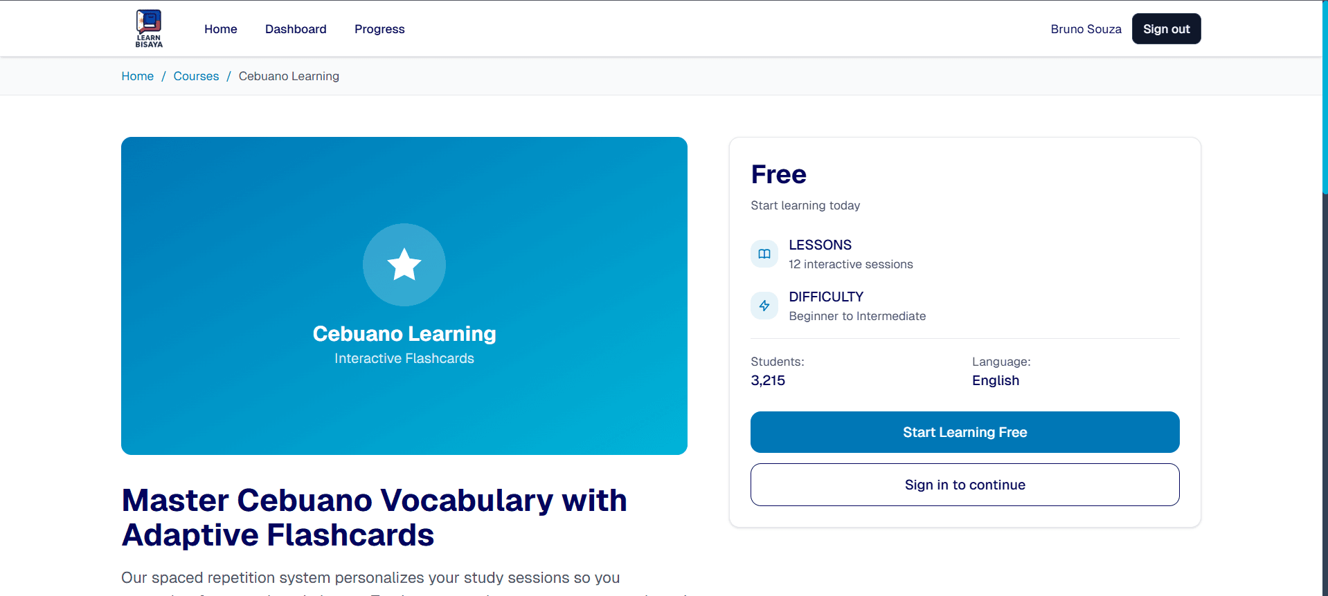 Cebuano Learning APP